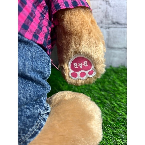 Build‎ a Bear BAB Pawlette Brown Easter Bunny Rabbit Stuffed Plush w/ outfit 15" - Picture 4 of 6